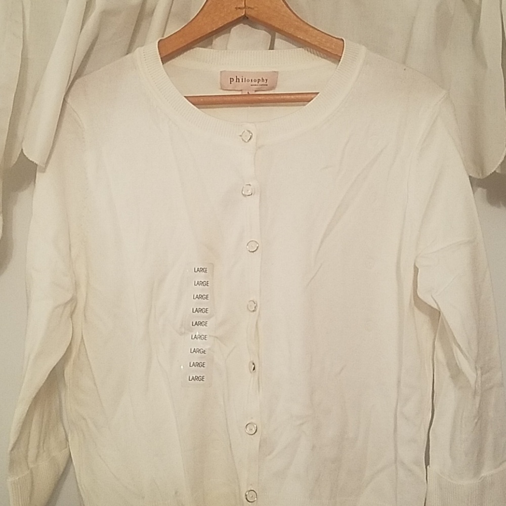 Cream Button Up Cardigan
